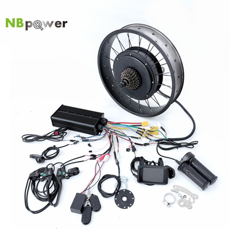72V 5000W Hub Motor Kit - Kit de Conversão para Bicicleta de