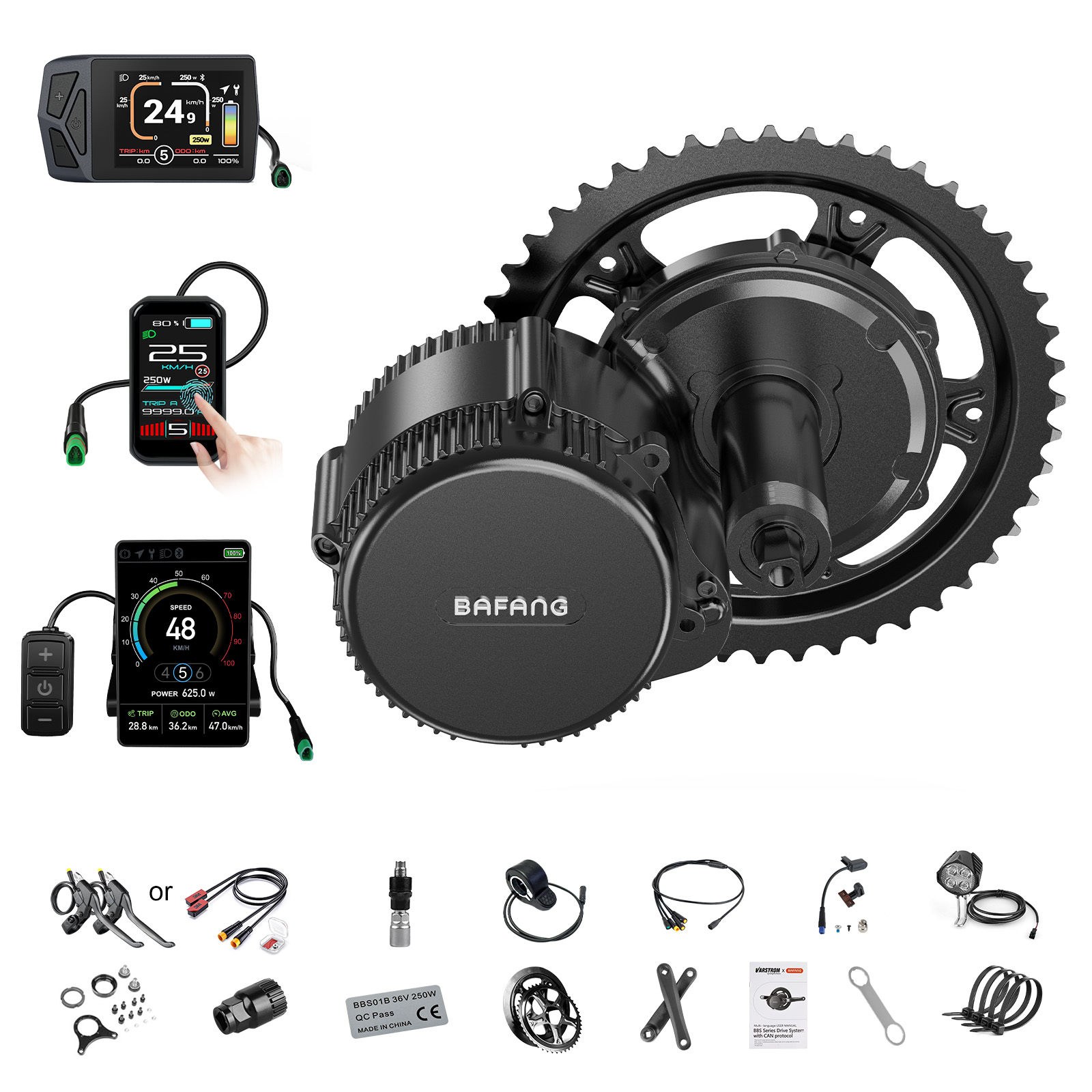 Mid Drive Motor Kit 52V 1000W - [Envio Local EUA] Kit Motor Central