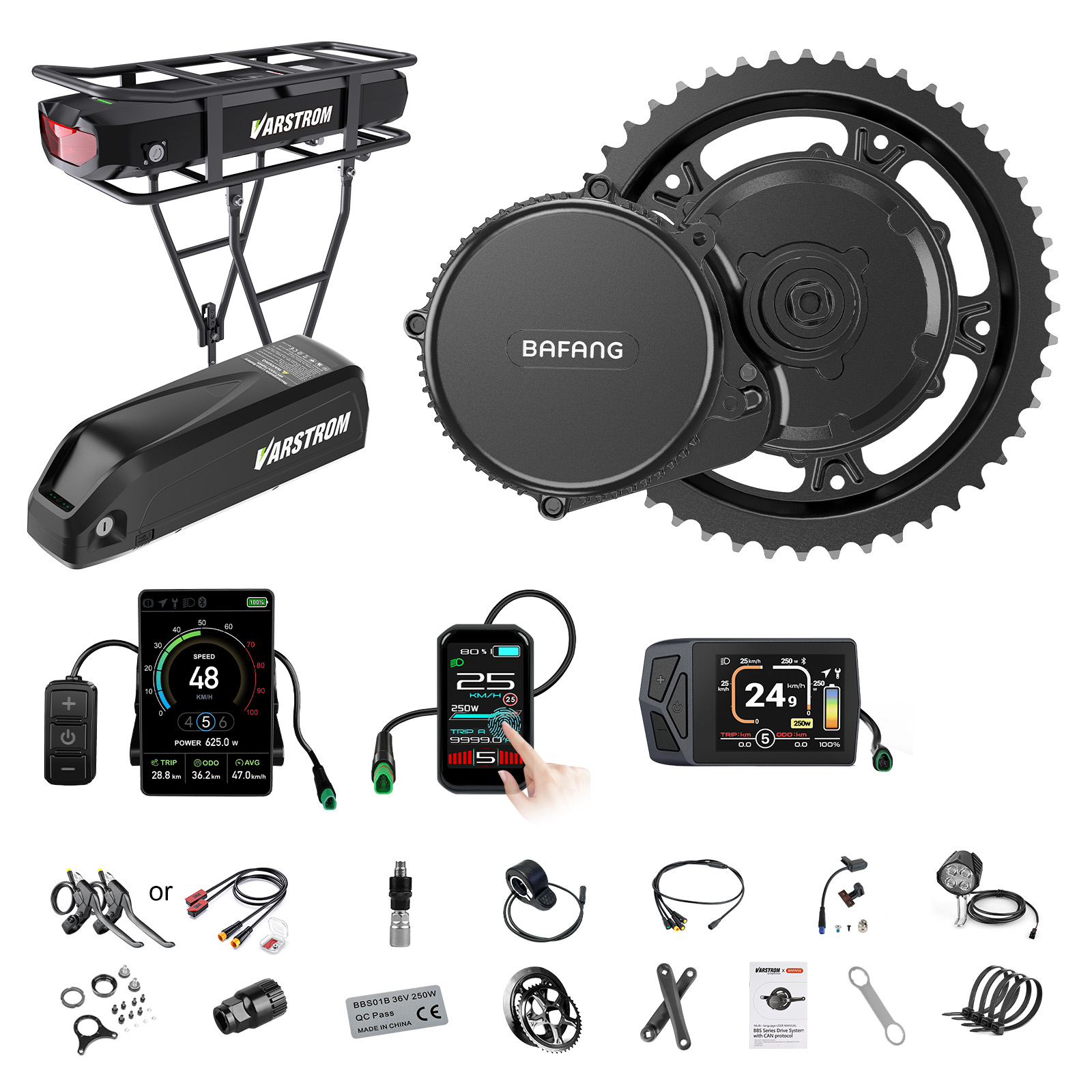 Bafang Bbs02B 48V 750W Mid Drive Kit - [Envio dos EUA] Kit de Motor