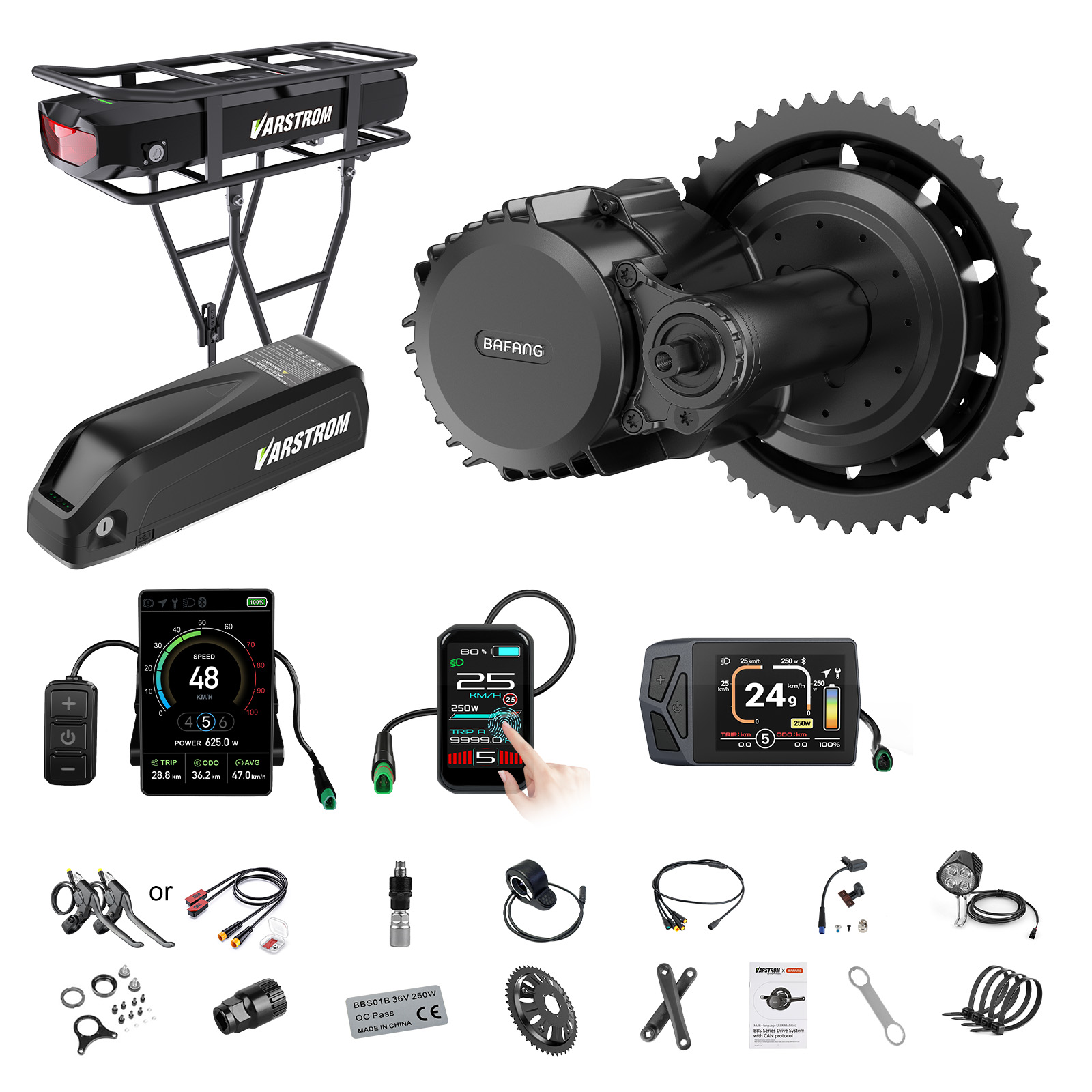 Bafang Bbs02B 48V 750W Mid Drive Kit - [Envio dos EUA] Kit de Motor