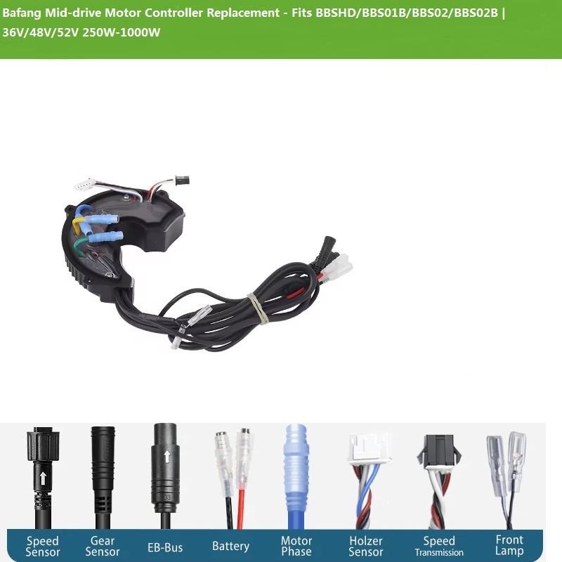 Mid Drive Motor Kit 52V 1000W - Substituição do Controlador de Motor Bafang
