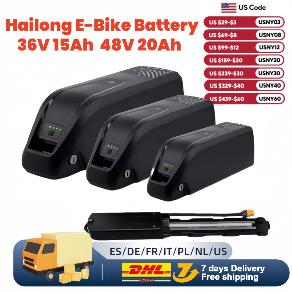 Ebike Battery 48V 20Ah Hailong - 36v 48v 52v hailong ebike bateria