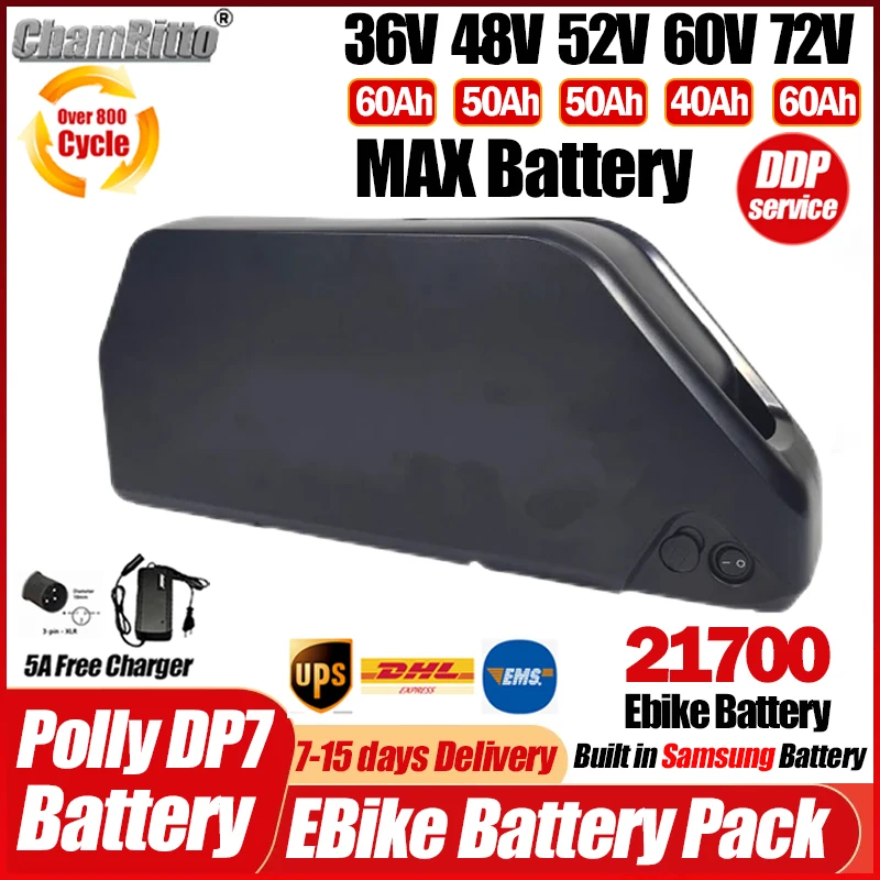 Ebike Battery 48V 20Ah Hailong - Bateria Hailong Polly DP7 para E-bike,