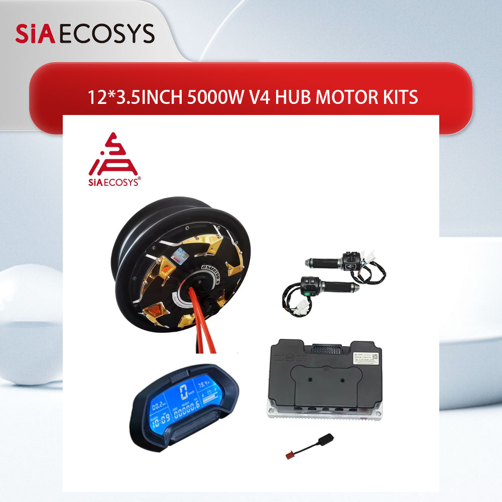 72V 5000W Hub Motor Kit - Motor qs 12*3.5 polegadas 5000w v4