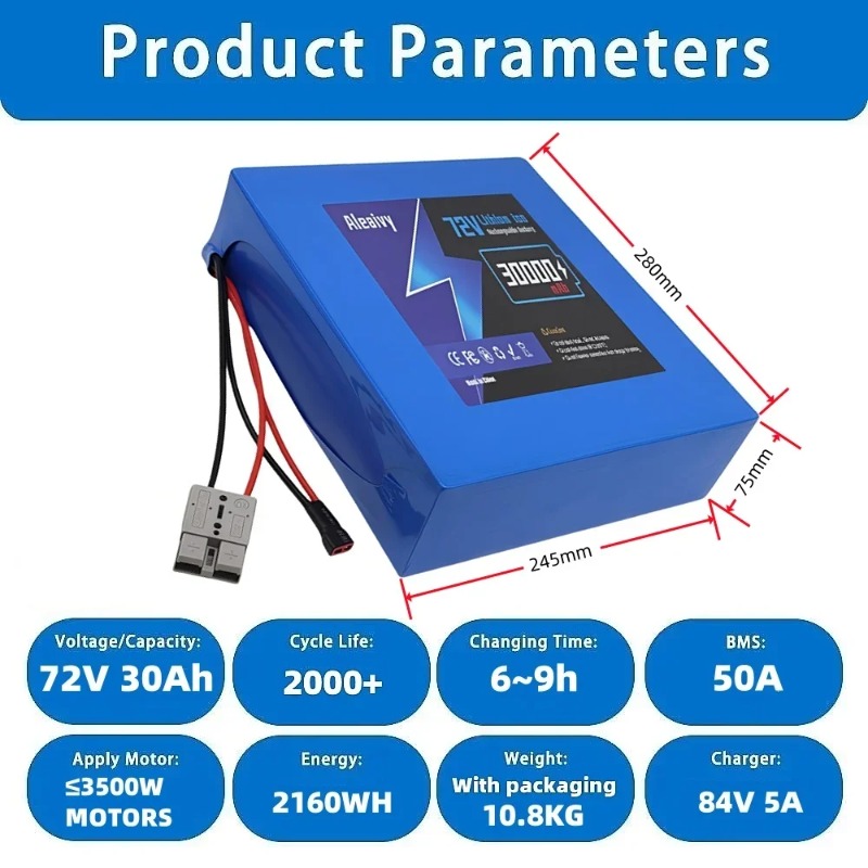 Bateria 21700 72V 20S4P 20AH 2 - Electric Bicycle Battery 72V 30Ah avaliação e preço