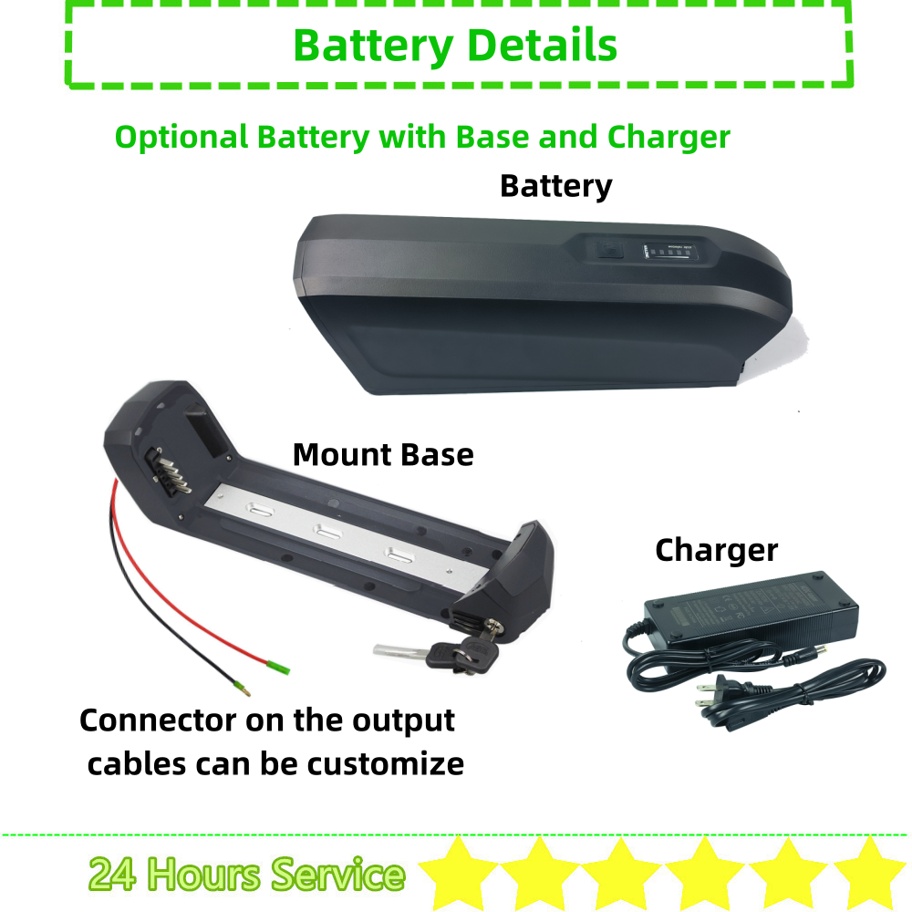 Bateria aberta lateral de Hail - Ebike Battery 48V 20Ah Hailong avaliação e preço