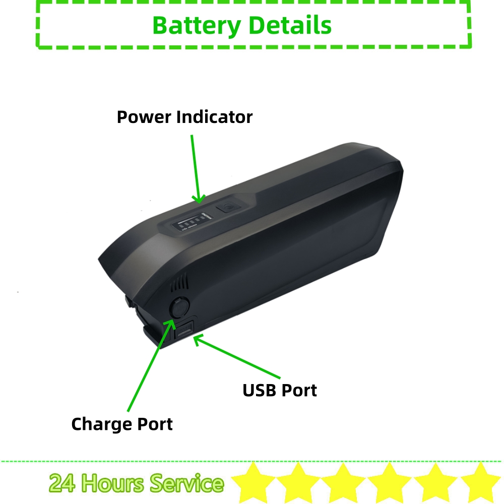 Bateria aberta lateral de Hail - Ebike Battery 48V 20Ah Hailong avaliação e preço