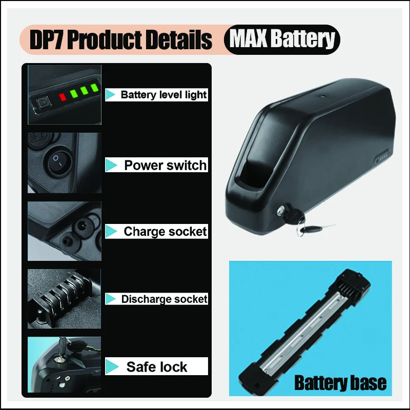 Bateria de lítio Polly para bi - Electric Bicycle Battery 72V 30Ah avaliação e preço