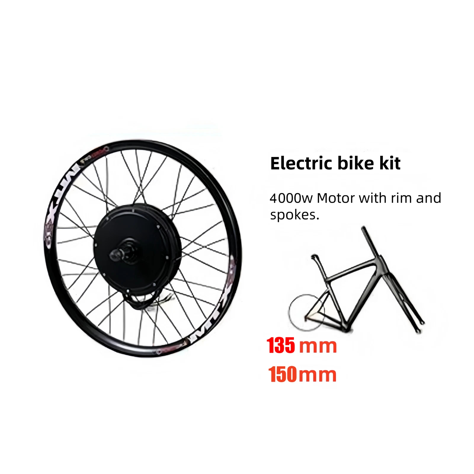 Roda Traseira de Bicicleta Elé - 72V 5000W Hub Motor Kit avaliação e preço