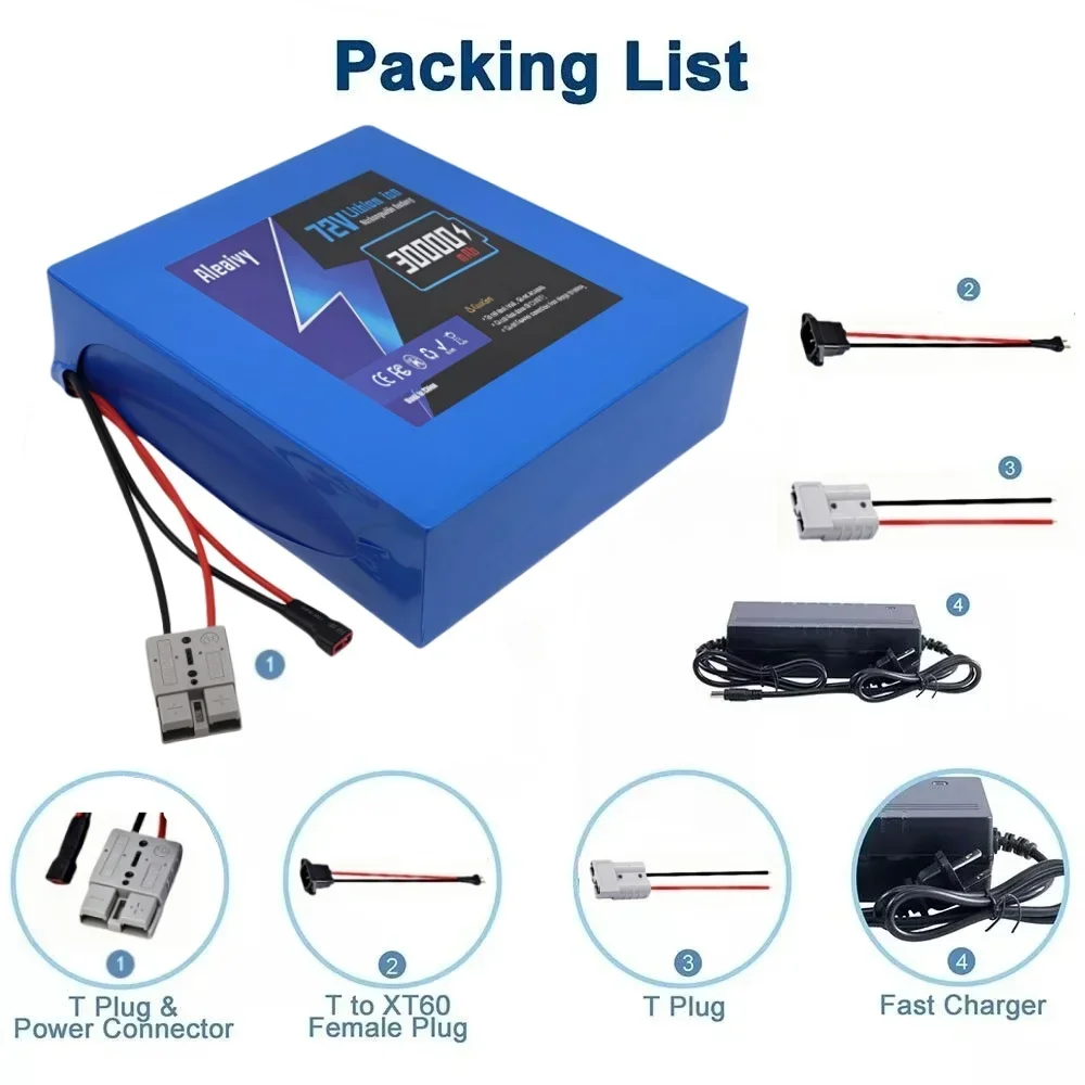 Bateria de Lítio 21700 de Alta - Electric Bicycle Battery 72V 30Ah avaliação e preço