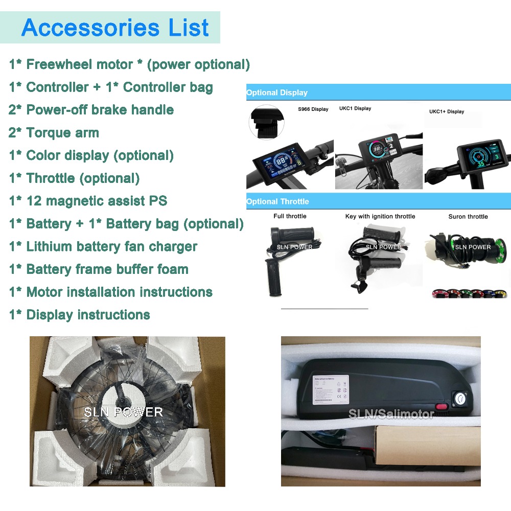 Kit de Conversão para Biciclet - Ebike Conversion Kit 72V 3000W avaliação e preço