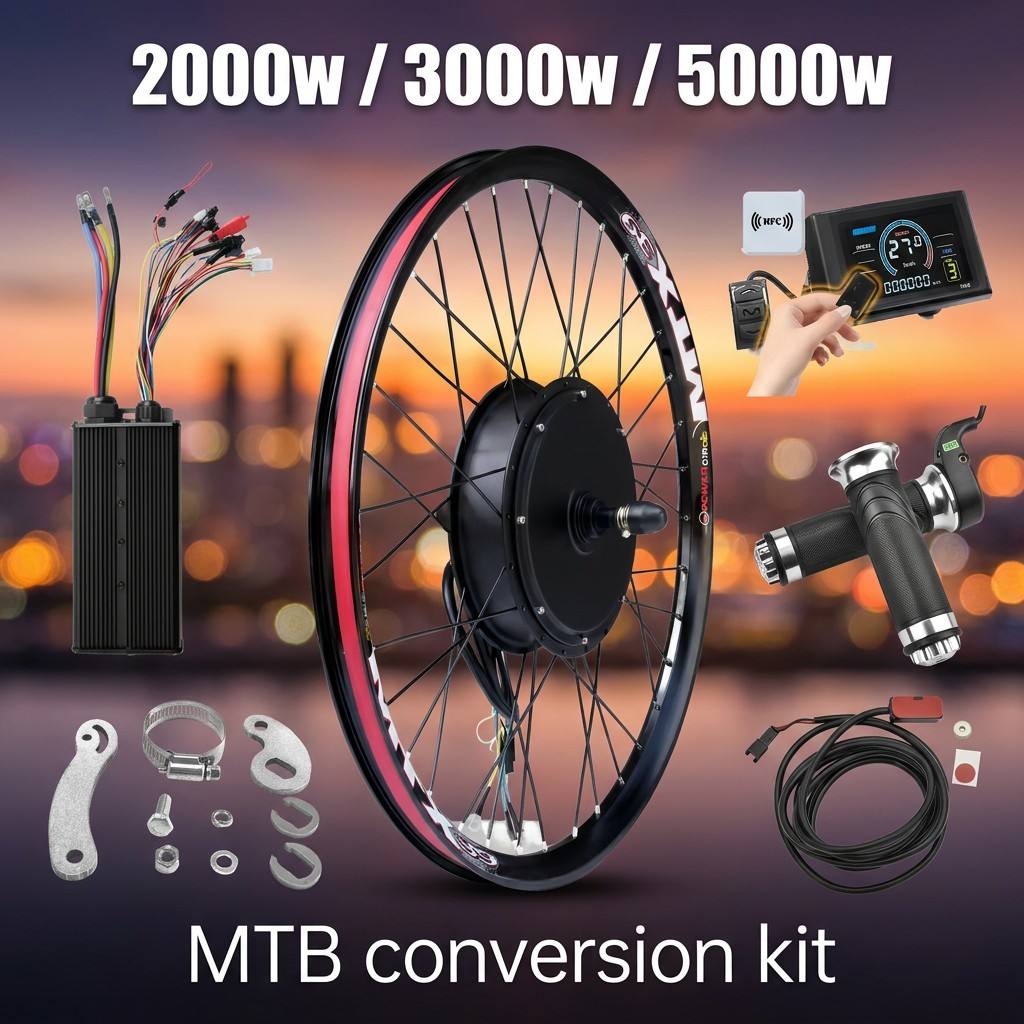 Kit para Bicicleta Elétrica 72 - 72V 5000W Hub Motor Kit avaliação e preço