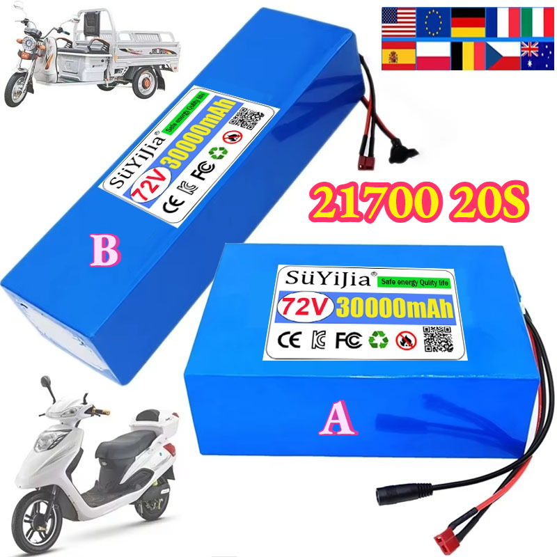 Bateria de Lítio 72V 30Ah 2170 - Electric Bicycle Battery 72V 30Ah avaliação e preço